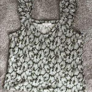 Loft size xl green and white tank